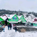 पर्यटकीय क्षेत्र कालिञ्चोकमा बाक्लो हिमपात